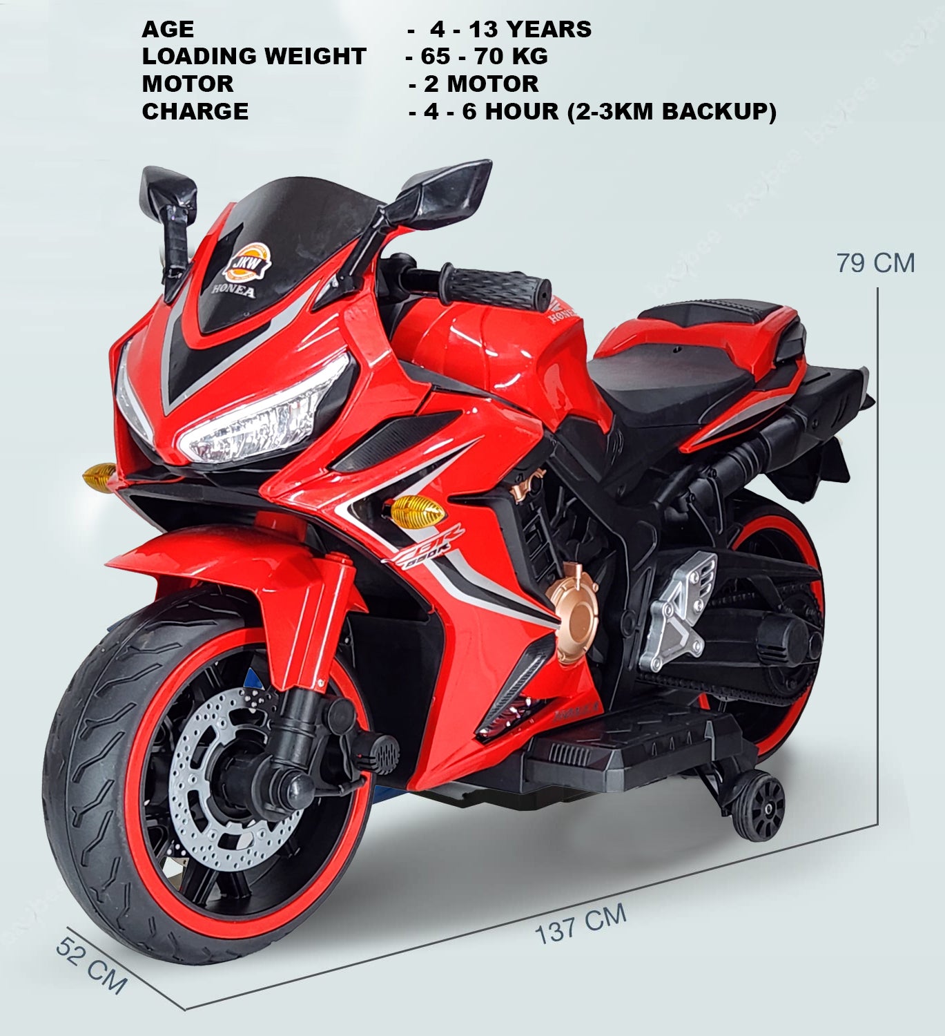 Kids Big Size Jumbo Battery Operated Rechargeable Electric Bike for Boys & Girls | 2 Seater Motorbike 3, 4, 5, 6, 7, 8, 9, 10, 11, 12, 13 Years Children | Big Ride On Motorcycle Kids Big Size Jumbo Battery Operated Rechargeable Electric Bike for Boys & Girls | 2 Seater Motorbike 3, 4, 5, 6, 7, 8, 9, 10, 11, 12, 13 Years Children | Big Ride On Motorcycle